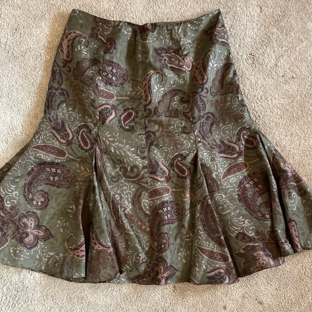Lauren by Ralph Lauren  Silk Skirt Paisley Size 4